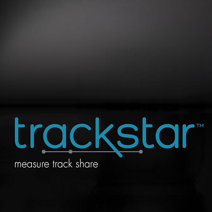 Trackstar Smart Digital Weight Scale | 440 lb Weight Capacity | Trackstar Monitoring App | Bluetooth iOS & Android Compatible | Measure, Track, and Share Results