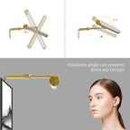 Picture Lights for Paintings Plug in, 16" Adjustable LED Gold Picture Light Art Light, Remote Control Gallery Painting Wall Light for Picture Display Dartboard Art Work (Gold)