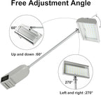 SUNLITOPTOTrade Show Lights LED Display and Wall Washer Exhibit Arm Lighting, POP UP Connectable Lights Included Clamps, Mounting Brackets, Power Cables, Connect Cables (2pcs Grey)