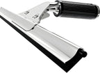14-inch Squeegee for Shower Glass & Window Cleaning, Professional Stainless Steel Squeegee with Durable Handle for Streak-Free Glass, Mirror, Tile & All Smooth Surfaces