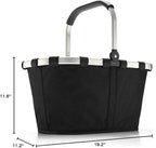 reisenthel carrybag black - Sturdy shopping basket with plenty of storage space and practical inner pocket - Elegant and water-repellent design