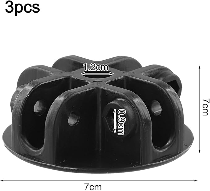 1/2/3 Pcs 4-Way Roof Centre Bracket Pop-up Gazebo Replacement Tent Spare Parts Canopy Connector Plastic Black For Pavilion Tent Parasol Gazebo(1pc)