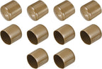 uxcell 10pcs Rubber End Caps 47mm(1 7/8") ID Vinyl Round End Cap Cover Screw Thread Protectors Light Brown