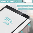 Thyle 3 Pcs Business Retail Hanging Sign Holder 8.3 x 11.7 Inch Plastic Advertising Signage Sign Holder Craftsman's Stall Clear Poster for Store Supermarket Exhibition Mall Restaurant Display