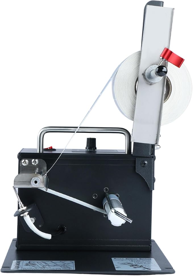 U.S. Solid Automatic Label Dispenser Machine w/Counter Fibre Optic Sensor Speed Adjustable - Clear and Opaque Labels - Width 10-115MM Length 8-130MM