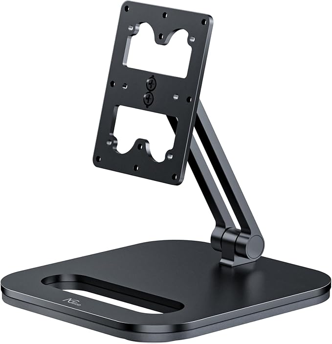 NGTeco Adjustable Employee Time Clock Stand, Universal Holder for W2, TC2, TC3, TC7, Anti-Slip Rubber Base, Sturdy & Flexible Design for Workplace Check-Ins