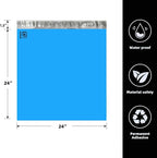 POLYSELLS 50 pcs 24x24 Inches Blue Poly Mailers Shipping Envelopes, Strong Adhesive Sealing, Waterproof, and Tear-resistant Postal Mailing Bags for Clothing, Books, and Accessories