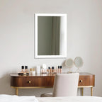 Ruomeng Rectangular Wall Mirror 20" x 28" for Bathroom, Bedroom, Entryway, Living Room, White