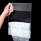 8.5 x 11 Acrylic Sign Holder with 20 Suction Cups, Clear Plastic Window Sign Holder, Wall Mount Advertising Frames for Glass Doors - Perfect for Malls, Offices, Homes, Stores, and Restaurants (4 Pack)