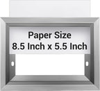 Blulu HPD Inspection Frame Heavy Duty Elevator Certificate and Notice Frame Interior Stainless Steel Holder for Elevator Interiors Commercial Public Use(Silver,5.5×8.5 Inches)