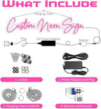 Custom Neon Sign LED Name Customizable for Wall Decor, Personalized Name Sign for Bedroom Wedding Birthday Party Gift Bar Girl Game Business Shop Logo Night Lights