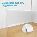 Art3d 20ft Peel and Stick Baseboard Wall Molding Trim, Flexible Vinyl Wall Base Trim, White