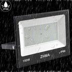 150W LED Flood Light Outdoor,12000lm LED Work Lights with Plug,IP66 Waterproof Security Lights,6500K Daylight White floodlight for Basketball Court, Parking Lots, Playground, Yard