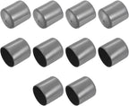 uxcell 10pcs Rubber End Caps 38mm ID Vinyl Round End Cap Cover Screw Thread Protectors Dark Grey