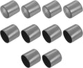 uxcell 10pcs Rubber End Caps 37mm(1 1/2") ID Vinyl Round End Cap Cover Screw Thread Protectors Dark Grey