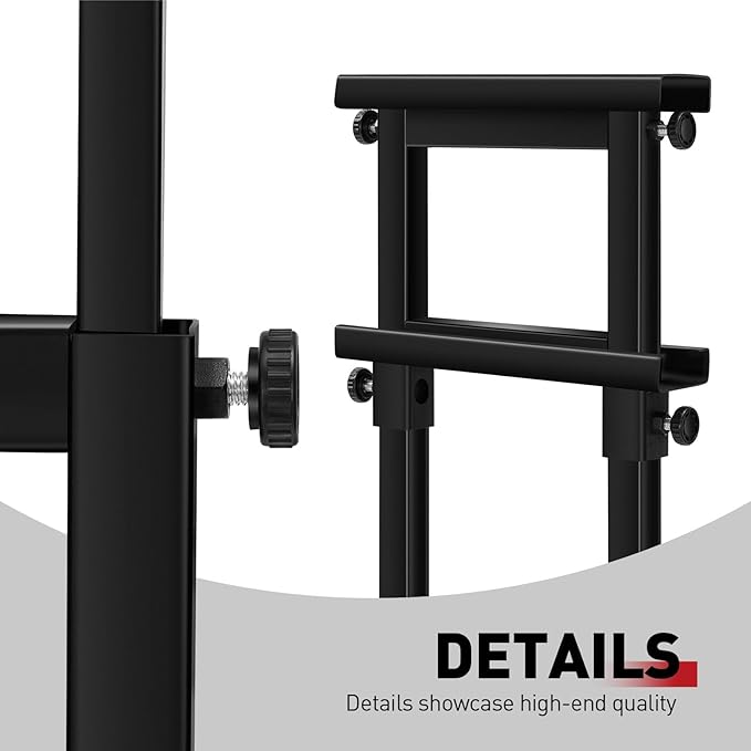DISPLAYSWORKER Poster Stand for Display,Double Sided Banner Floor Stand with heavy duty Metal Base, Adjustable Pedestal Signage Up to 78 inches for Board & Foam Sign (Double-Pole)