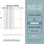 ChrisDowa Grommet Blackout Curtains for Bedroom - Thermal Insulated Room Darkening Curtains for Living Room (1 Panel Set, Dark Grey,52W x 54L)