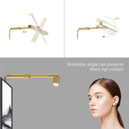 4W Plug in Picture Light for Paintings with Remote Control, 12" LED Art Display Lighting for Gallery, Dartboard, Artwork, Gold Wall Mounted Picture Frame Light