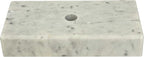 Genuine Marble Trophy Base – Polished Beveled Display Stand with Center Hole, 3/4" Thick, Multiple Sizes for Awards, Crafts & 3D Prints (White Marble, 2x4 inch)