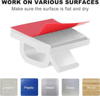 Adhesive Cable Clips White (60 PCS), Upgraded Wire Clips for Cable Management, Strong Cord Clips Wire Holders for The Wall, Under Desk, Led Strip, Electric Wires, Ethernet Cable Clips_Small
