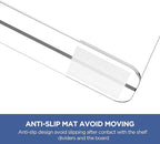 HBlife 3 Pack Clear Shelf Dividers, Vertical Purse Organizer for Closet Perfect for Sweater, Shirts, Handbags in Bedroom and Kitchen, Adjustable Acrylic Bookshelf for Organization