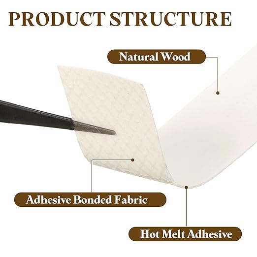 uxcell White Edge Banding Tape, 7/8 Inch x 25ft Pre-Glued Flexible Veneer Edge Edging Strips Wood Tape for Cabinet Repair and Furniture Restoration