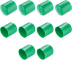 uxcell 10pcs Rubber End Caps 40mm ID Vinyl Round End Cap Cover Screw Thread Protectors Dark Green