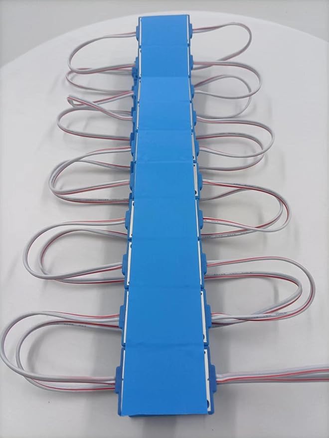 Blue 12V LED Module with Lens 2.0W for Light Box with Tape Adhesive Back (20pcs Pack)