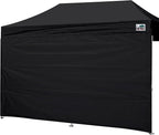 Eurmax USA Instant Camp Shelter Tarp 10x20 Tent, 1 Pack Tarp Only (Black)