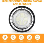 LED High Bay Light,Industrial,150W 19500LM,6000K Daylight,AC100-277V,Energy Efficient Warehouse Shop Lighting Fixture with Geometric Design,UFO Light 1pack