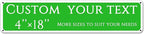 Custom Sign, Custom Indoor/Outdoor Decorative Sign，Aluminum Weatherproof Metal Sign Multiple Sizes, Customize for Office, Business, Workplace, office, Home, Delivery Signs(4 * 18 Inch)