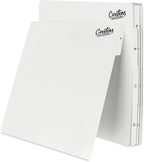 Carstens Records Heavy Duty Vinyl Album Dividers | 12" LP Separators with Tabs | Made in The USA | Music Organizer Tabs for Collectors (White, Double-Sided, A-Z Vertical Tabs, 26 Tab Set)