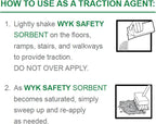 WYK Safety Sorbent 500 Series – 2 qt Shaker Carton - Industrial Liquid & Oil Absorbent and Traction Agent for Spills, Leaks & Safety Maintenance – By FryOIlSaver Co