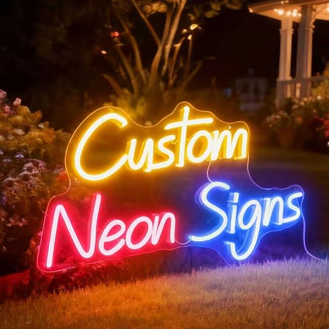 Custom Neon Sign Personalised Neon Signs for Wedding Parties Business Wall Decor Custom Neon Signs Personalised Happy Birthday Neon Sign