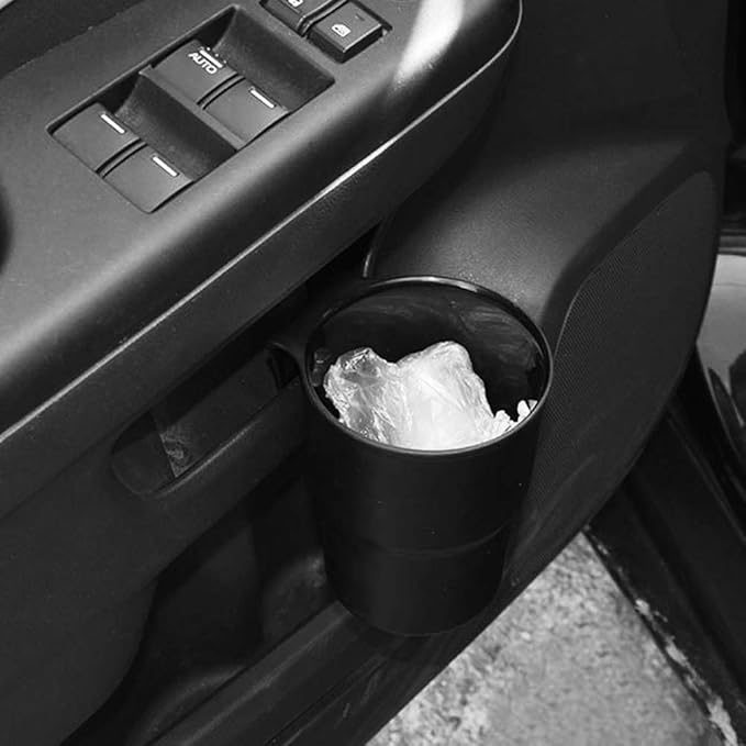 Car Cup Holder Organizer Drink Bottle Holder Stand Plastic Trash Container for Cellphone Keys Water Bottles Pen Food and So On
