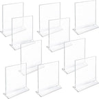 Azar 142715 8-1/2-Inch W by 11-Inch H Top-Load Acrylic Sign Holder, 10-Piece Set