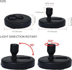 LED Spotlights, Battery Powered Picture Lights, Uplighting Indoor, Puck Light with Remote, Plant & Wall Art Display Dartboard Closet Spotlights, Black