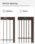 SONGMICS 3-Tier Metal Storage Rack with Wheels, Mesh Shelving Unit with X Side Frames, 23.6-Inch Width, for Entryway, Kitchen, Living Room, Bathroom, Industrial Style, Metallic Bronze UBSC163A01