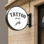 Custom Advertising Lightbox Logo Sign - Personalized Double/Single Sided LED Lighting Round Business Logo for Shop Shows, Salon, Cafes, Bar & Restaurant Sign, Waterproof, Indoor Outdoor Decor