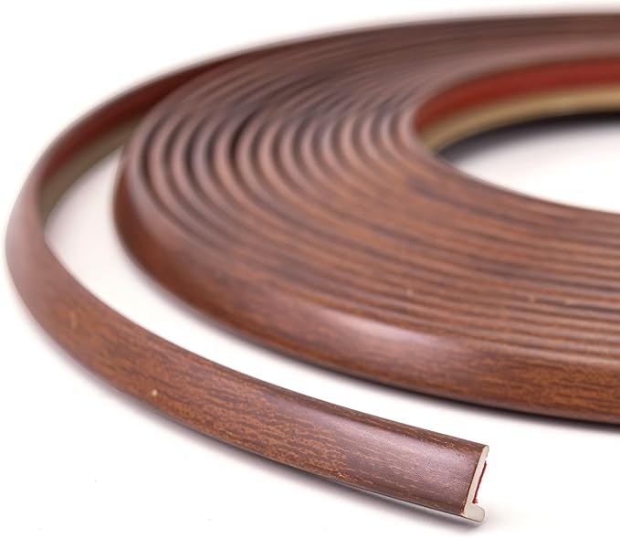 Art3d 20ft Outside Vinyl Corner Trim Peel and Stick for Tile and Wall Edges, Furniture Decoration, Cherry