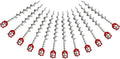12 Pcs 12" Aluminum Ground Anchors, Tent Stakes Heavy Duty for Swing Set Anchors Screw in Kit for Tents, Canopies, Sheds,Amusement Facilities,Swing Sets Outdoor