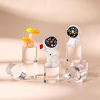 Remerry 8 Pcs Acrylic Round Blocks for Display Clear Polished Blocks for Display Clear Acrylic Edge Polished Base Display Riser for Table Showing Cosmetics Collectibles Figures(1 x 1 x 1 Inches)