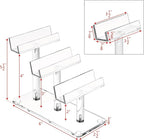 MOOCA 3 Tier Premium Acrylic Eyewear Display Stand, Sunglasses Rack Holder, Sunglasses Stand, Eyewear Organizer for Eyeglasses, 5 in H