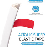 Art3d 20ft Outside Vinyl Corner Trim Peel and Stick for Tile and Wall Edges, Furniture Decoration White