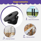 300Pack Cable Railing Rubber Grommets for 1/8" 5/32" 3/16" Wire Rope, Cable Railing Kit Protective Sleeve for Indoor Outdoor Metal Posts