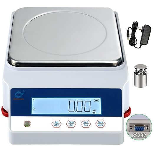 6kg .01g Digital Precision Analytical Balance Scale High Precision Lab Electronic Toploading Balances Jewelry Scale Scientific Scale Laboratory Scale Weighing Industrial Scale Counting Scale