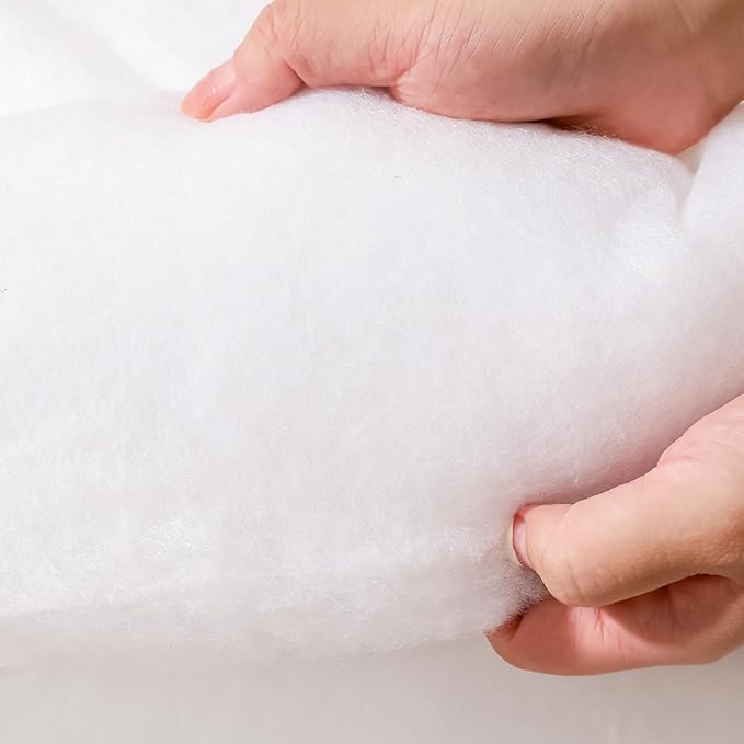 Dacron Polyester Cushions Wrap for Foam Padding, Batting for Upholstery,Quilt Batting by The Roll,200 GSM Upholstery Batting Medium Thick, Upholstery Batting, Cushions & DIY -60 inch * 60 Inch.