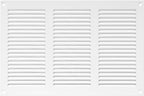 Repa Market 12x8 Inch Air Vent Cover/White Galvanized Steel Louvered Grill Cover with Mesh Screen/Wall or Ceiling Vent/Durable Flush Mount HVAC Register for Indoor and Outdoor Ventilation