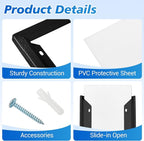 Blulu HPD Inspection Frame Heavy Duty Elevator Certificate and Notice Frame Interior Stainless Steel Holder for Elevator Interiors Commercial Public Use(Black,6 x 9 Inch)