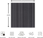 ALTRUISTIC Heavy Duty Commercial Carpet Tiles 24" x 24", 18 Pcs/72 sq ft (FlexLok tabs Included),Non-Slip Soft Square Carpet Floor Tile for Office Bedroom Living Room Kitchen Garage Gym (Black)